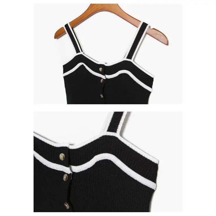 🖤 Black & White Ribbed Sleeveless Crop Top (Category: Others Tops) located in Angeles City. Submitted by jolietoujoursfashionshop (Listing ID 1462727613, Image 2). Description: 📍 from Japan 📍 VGUC.