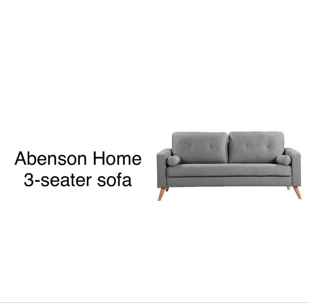 For sale 3-Seater Sofa - Grey (Category: Sofas) located in Paranaque City. Submitted by royaleagle_0123 (Listing ID 1462731485, Image 3). Description: Selling our pre-loved sofa as we’re currently redesigning our living room. Bought this in Abenson Home for 17K and still in good condition. Very comfortable, sturdy, and perfect for condo or family use. Brand: Abenson Home Features: Soft, Comfortable seat, Removable backrest pillow Structure: Solid