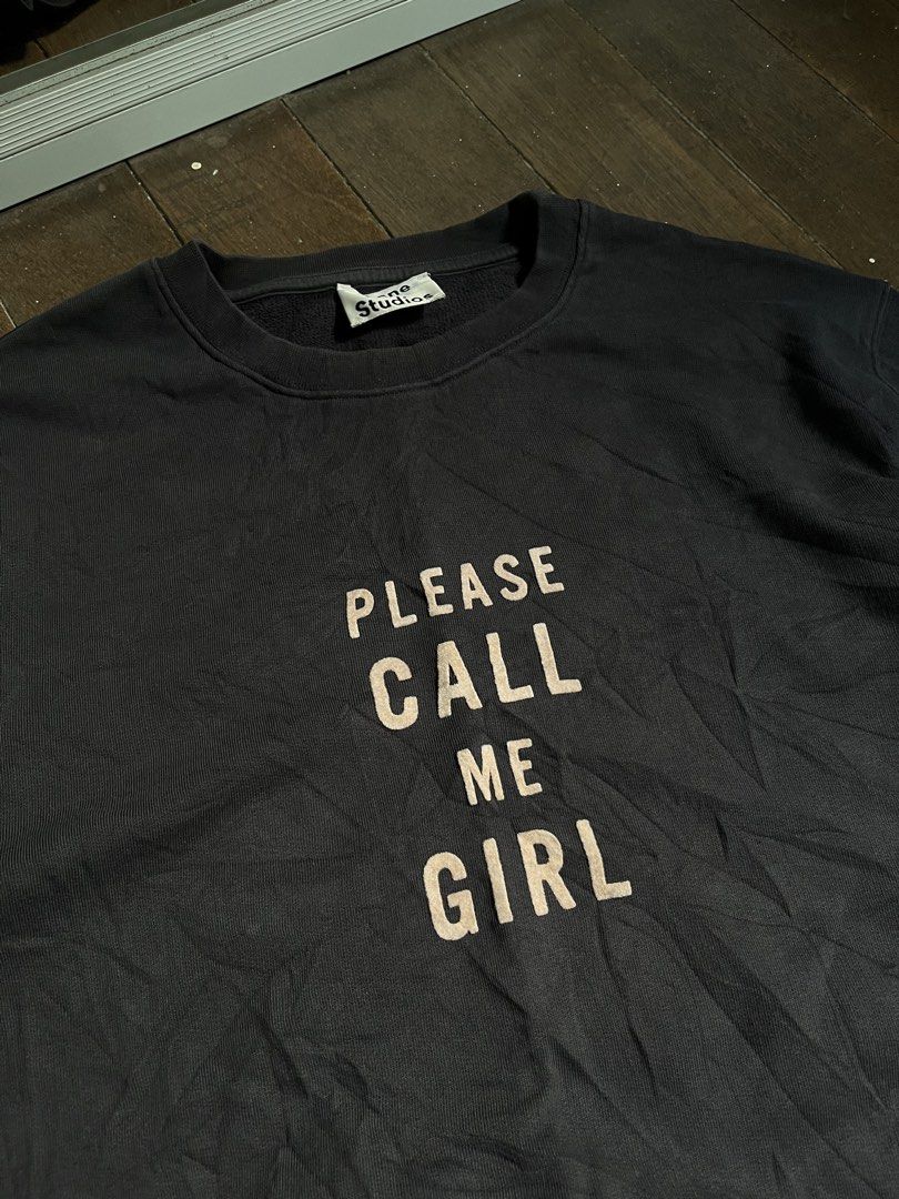Acne Studios Please Call Me Girl (Category: Luxury Apparel) located in Bugallon. Submitted by thriftteas.00 (Listing ID 1462759164, Image 2). Description: Acne Studios Please Call Me Girl Size Small on tag Fits medium to semi large No issue Excellent condition Needwash only Gamuza print Complete tags.
