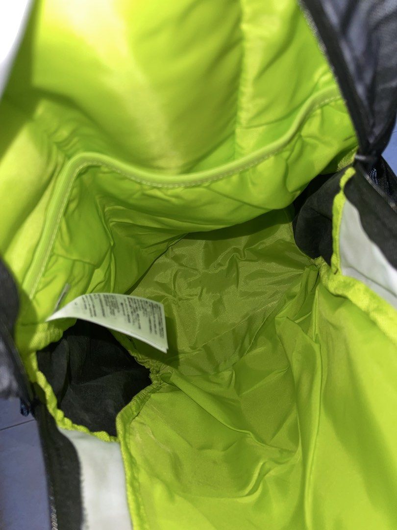 Adidas Backpack Grey Black Patterned (Category: Backpacks) located in Lucena. Submitted by jprl_0003 (Listing ID 1462739472, Image 2). Description: - Stylish grey and black patterned Adidas backpack. - Convenient side mesh pockets for water bottles or small items. - Vibrant lime green interior for easy visibility. - Spacious main compartment for all your essentials. - Smooth and reliable zippers. - Ideal for school, gym, or everyday adventures..