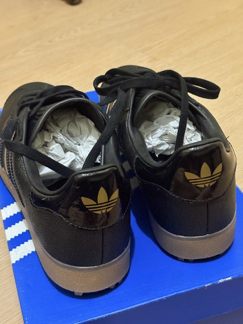 Adidas Gazelle Golf Lux (Black) (Category: Sneakers) located in Manila. Submitted by yellow.dahlias (Listing ID 1462865328, Image 3). Description: Retails for 8,000 Selling for 5,000 RFS: Too big.