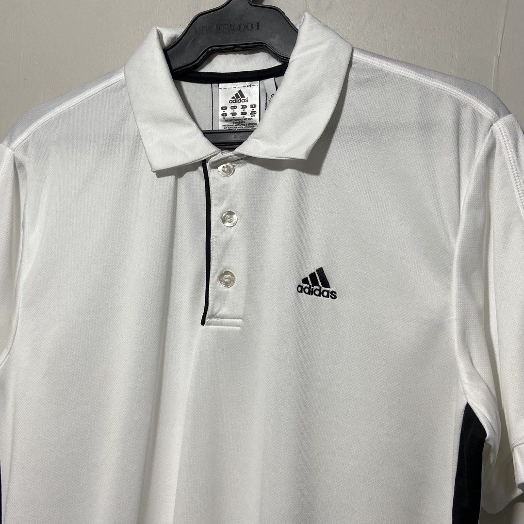 Adidas Poloshirt drifit (Category: Tshirts & Polo Shirts ) located in Cebu City. Submitted by kibinilats (Listing ID 1462766317, Image 2). Description: Adidas Poloshirt drifit Excellent condition Size Medium 21.5x29 Pm.