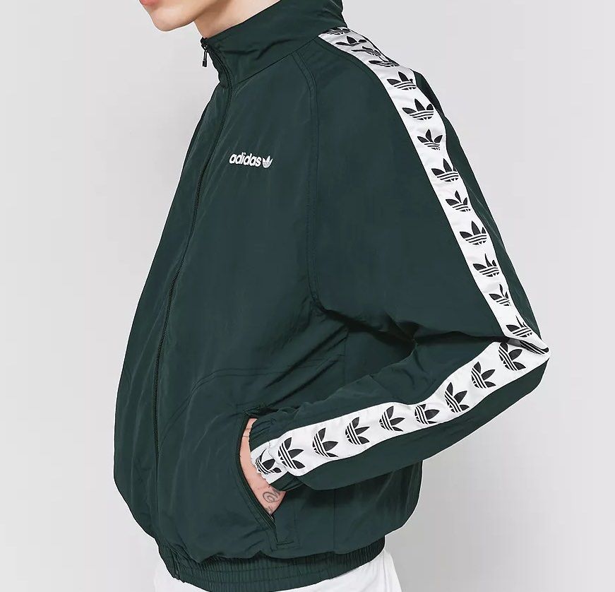 Adidas Track Jacket Teal with Trefoil Tape (Category: Coats, Jackets and Outerwear) located in Cabuyao City. Submitted by 0ld_souls (Listing ID 1462863573, Image 3). Description: - Classic teal Adidas track jacket - Iconic trefoil logo tape down the sleeves - Full zip closure - Front pockets - Great for casual wear or sports - Sharp, stylish look.