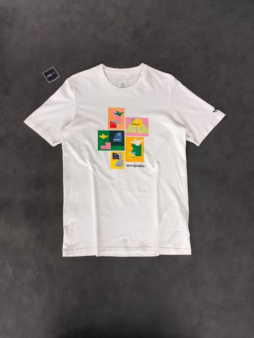 Adidas x mark Gonzales (Category: Tshirts & Polo Shirts ) located in Magsaysay. Submitted by every.w3ar (Listing ID 1462841822, Image 1). Description: check each photo for more details need wash no issue ❌.