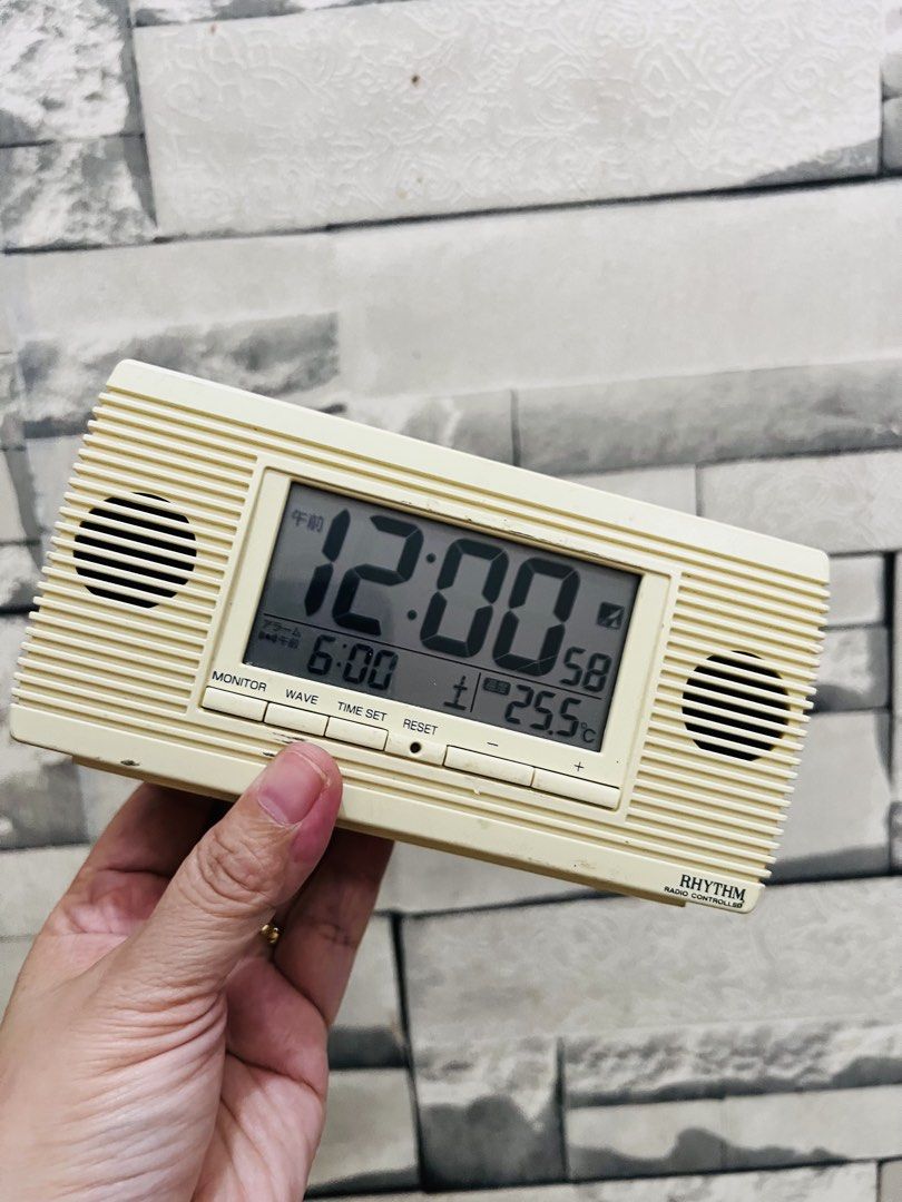 Affordable RHYTHM digital alarm clock 😍👌🏻 (Category: Clocks) located in Malolos. Submitted by afford.japan (Listing ID 1462712570, Image 1). Description: Affordable RHYTHM digital alarm clock 😍👌🏻.