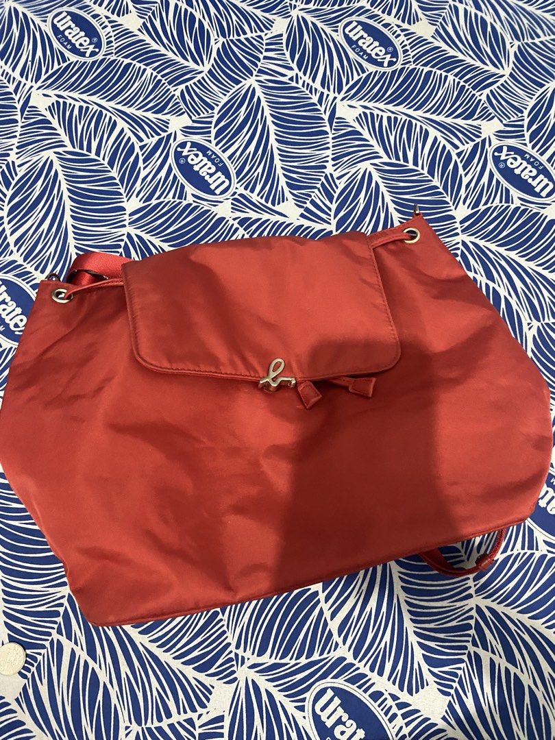 AGNES B (Category: Backpacks) located in Makati City. Submitted by swift_kateanziel (Listing ID 1462884836, Image 2). Description: Agnes B 9/10 condition Red nylon material Authentic Original price P19,000 Pm me!!.