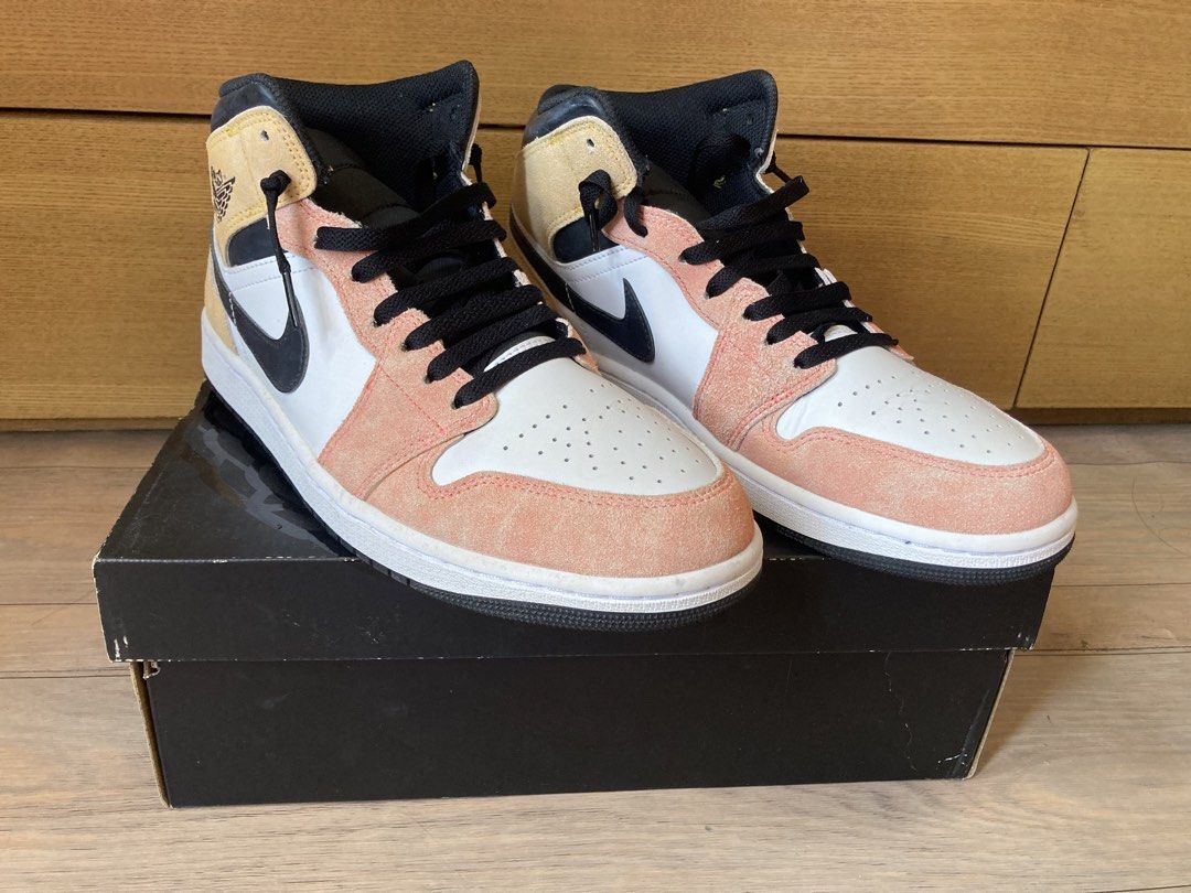 Air Jordan 1 Mid SE Magic Ember Sneakers (Category: Casual Shoes) located in Manila. Submitted by rmmlbbn (Listing ID 1462697502, Image 3). Description: - Authentic Air Jordan 1 Mid SE sneakers - Colorway: Magic Ember/Sundial-White - Size: US 10 (UK 9, EUR 44) - Includes original box.