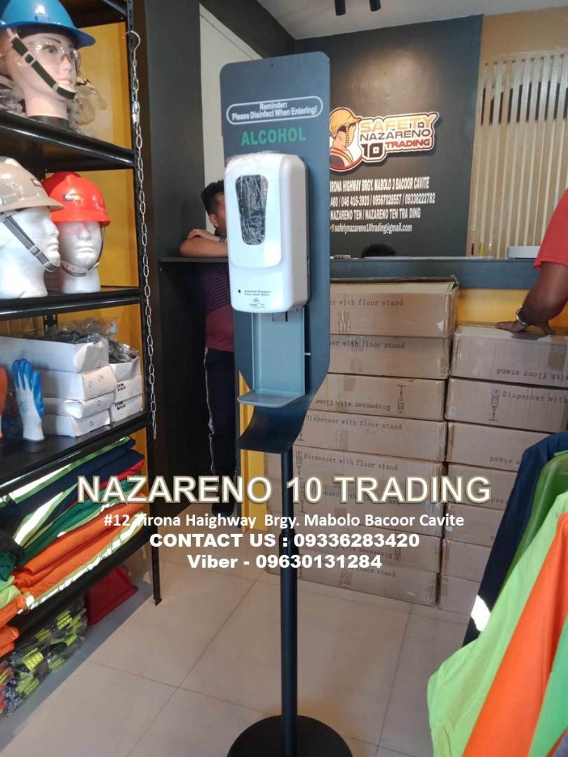 Alcohol Dispenser with Stand (Category: Looking For) located in Bacoor. Submitted by kajezame.2021 (Listing ID 1462765079, Image 1). Description: Alcohol Dispenser with Stand For More Details and Discount Contact Ms. Karen NAZARENO 10 TRADING 0963 0131 284 0933 6283 420 0956 7028 557 0933 8559 510 Landline: Look for Ms. Karen (046 ) 416 3920 Also available: • Traffic cone • Parking Block stopper • Hooded trash bin • Road Plastic Barrier • Spill b