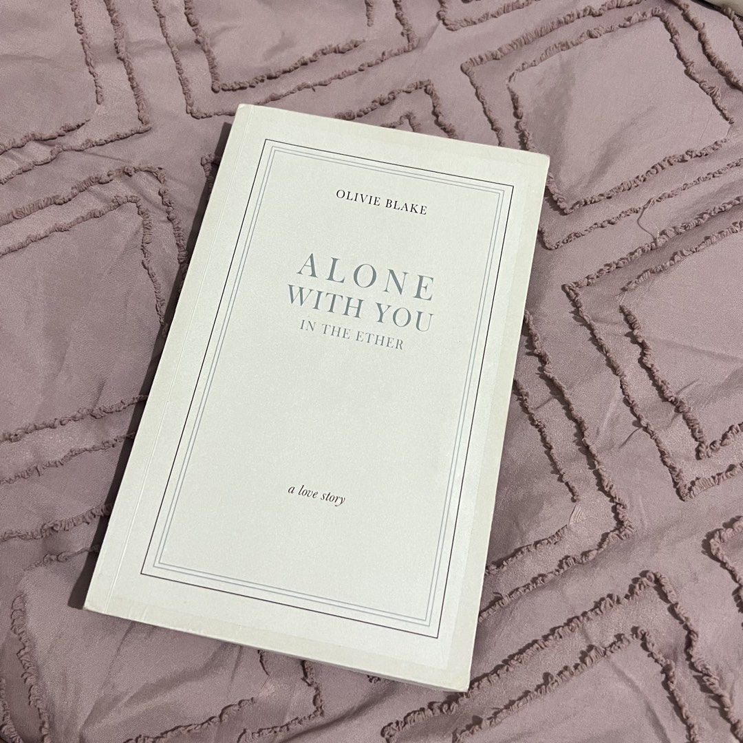 Alone With You in the Ether (First Cover Edition) (Category: Storybooks) located in Cavite. Submitted by ninetigerlilies (Listing ID 1462712656, Image 1). Description: 🐝 Bought from amaz*n as used good condition, check last slide 🐝 No foxing, no missing pages 🐝Lightly wrinkled spine 🐝 1mm taped on edges as I do so with my books (not really noticeable) 🐝 Has a plastic cover slip case 🐝 RFS: already own another copy.