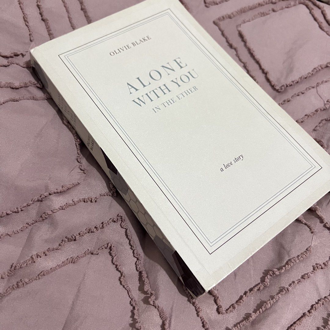 Alone With You in the Ether (First Cover Edition) (Category: Storybooks) located in Cavite. Submitted by ninetigerlilies (Listing ID 1462712656, Image 2). Description: 🐝 Bought from amaz*n as used good condition, check last slide 🐝 No foxing, no missing pages 🐝Lightly wrinkled spine 🐝 1mm taped on edges as I do so with my books (not really noticeable) 🐝 Has a plastic cover slip case 🐝 RFS: already own another copy.