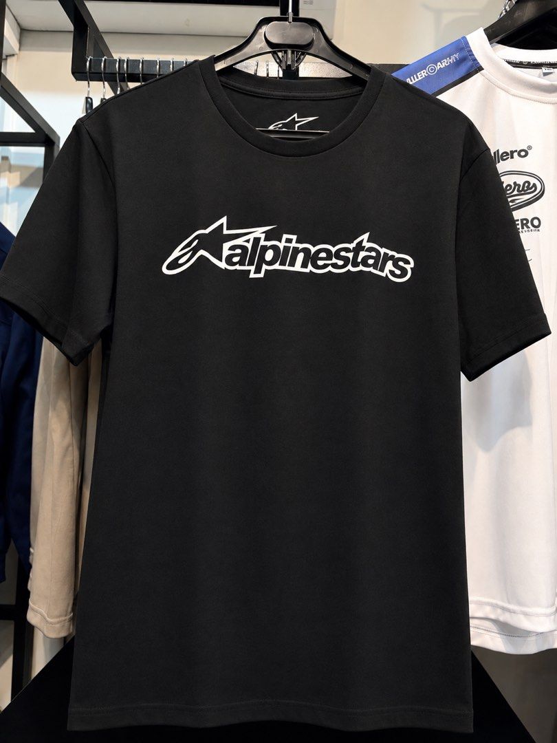 Alpinestars Black T-shirt (Category: Tshirts & Polo Shirts ) located in Manila. Submitted by beacerbito (Listing ID 1462701570, Image 1). Description: - Classic black t-shirt - Features the Alpinestars logo on the front - Short sleeves - Crew neck - Ideal for casual wear - Great for motorcycle enthusiasts.
