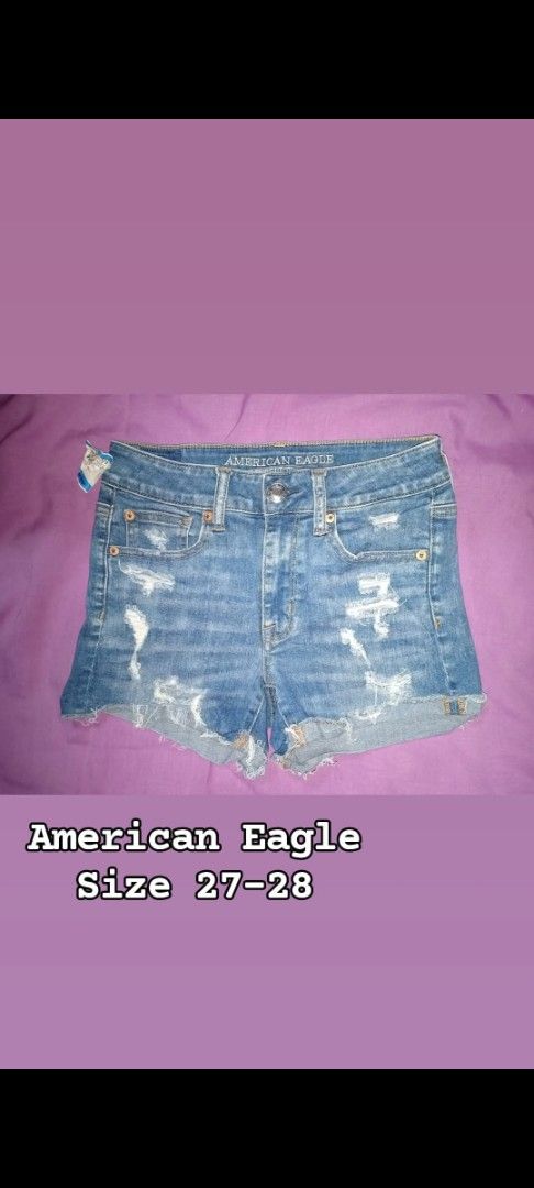 American Eagle Denim Shorts (Category: Shorts) located in Caloocan City. Submitted by girlshopmcollection (Listing ID 1462845825, Image 2). Description: 2 for 300 Php Ukay.
