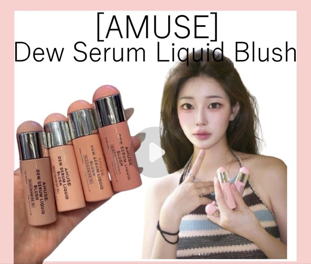 AMUSE Dew Serum Liquid Blush with Niacinamide 2% (Category: Makeup) located in Manila. Submitted by luxuryfinds88 (Listing ID 1462725154, Image 3). Description: - AMUSE Dewy Serum Liquid Blush - Get a natural, healthy glow - Enriched with 2% Niacinamide - rose mineral shade. Cool toned pink - Lightweight and easy to blend formula for a sheer wash of color.