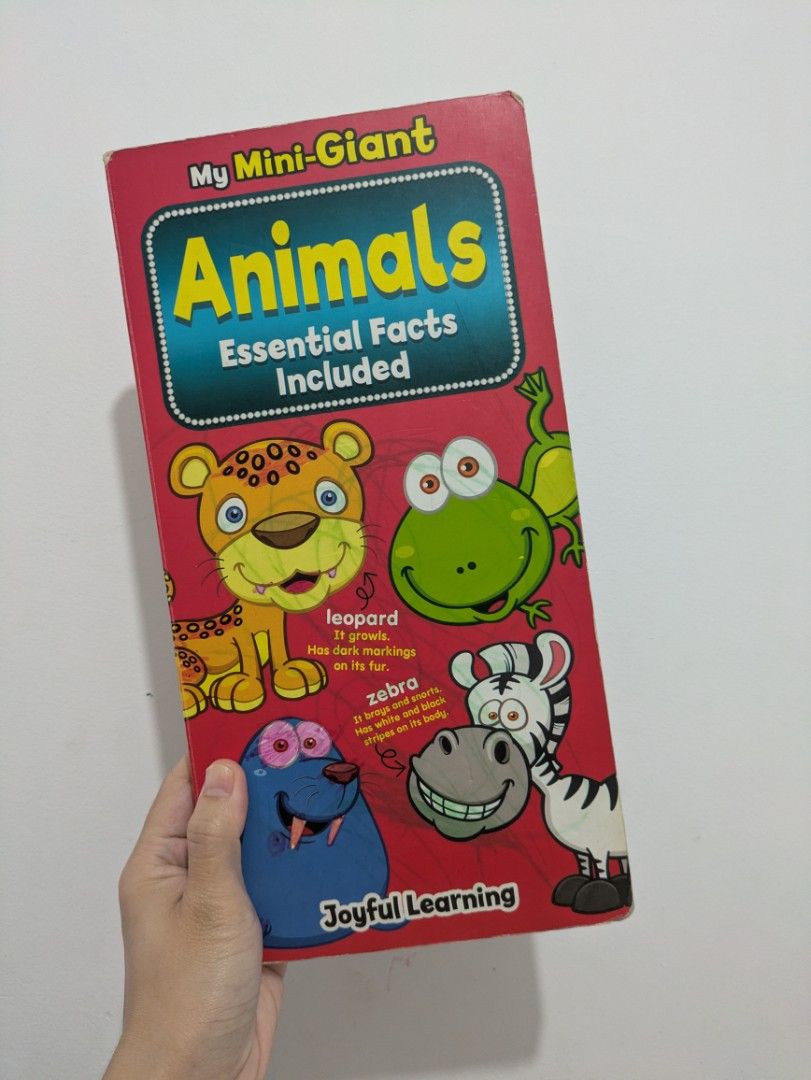Animals ABC Board Book for toddlers (Category: Children's Books) located in Quezon City. Submitted by lascosas.ph (Listing ID 1462705542, Image 1). Description: - Fun and educational book for kids - Features animals like leopards, frogs, crabs, and octopuses - Colorful illustrations on every page - Simple and easy-to-understand facts - Ideal for young learners who love animals - Easy to read and comprehend.