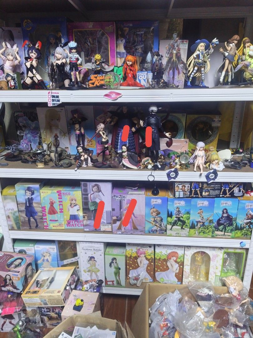 Anime figure sale (Category: Figurines & Statues) located in Rizal. Submitted by dreatanikanik (Listing ID 1462832753, Image 2). Description: Anime figures baka may mabawas pa bago dumating ang bago. Pm nalang sa presyo ang hirap kasi iisa isa. All with redmarks are sold/reserved. Walk-in pwede din po pm lang and i-sked po natin kasi may pasok din sa trabaho. Lower antipolo location. Maps pin: Dre at Anik Anik Lalamove, lbc, jnt door to door..