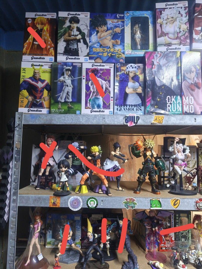 Anime figures (Category: Figurines & Statues) located in Rizal. Submitted by dreatanikanik (Listing ID 1462832892, Image 3). Description: Anime figures baka may mabawas pa bago dumating ang bago. Pm nalang sa presyo ang hirap kasi iisa isa. All with redmarks are sold/reserved. Walk-in pwede din po pm lang and i-sked po natin kasi may pasok din sa trabaho. Lower antipolo location. Maps pin: Dre at Anik Anik Lalamove, lbc, jnt door to door..