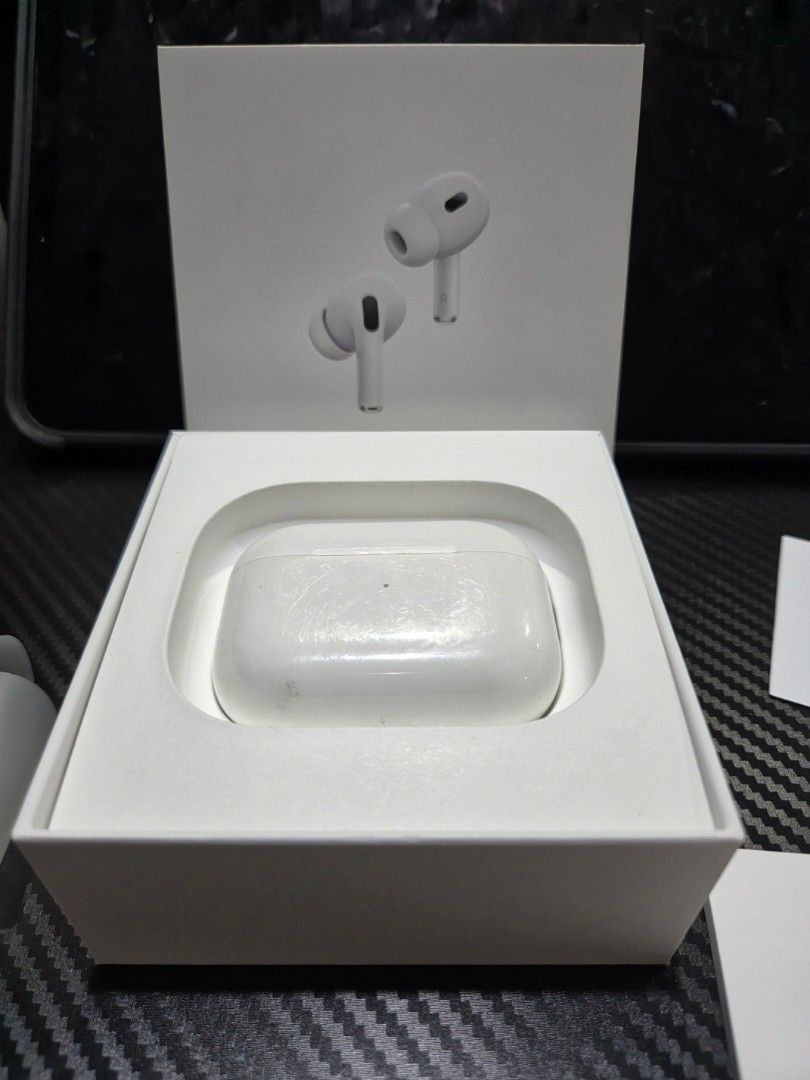 Apple AirPods Pro (2nd generation) with Charging Case (Category: Earphones) located in Manila. Submitted by thetopg. (Listing ID 1462747379, Image 1). Description: - AirPods Pro (2nd generation) - Includes charging case - Original packaging included - Latest model available - Ready for a new owner.