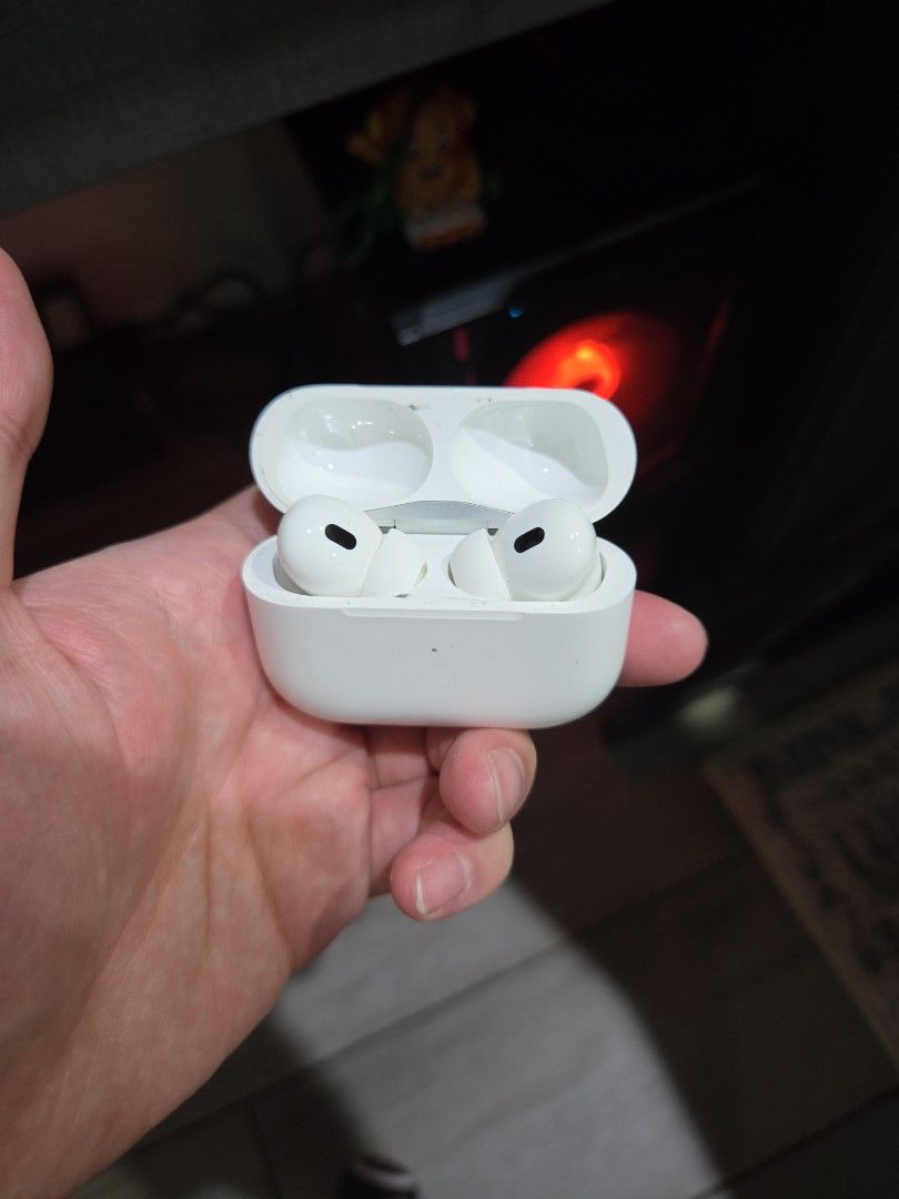 Apple AirPods Pro (2nd generation) with Charging Case (Category: Earphones) located in Manila. Submitted by thetopg. (Listing ID 1462747379, Image 2). Description: - AirPods Pro (2nd generation) - Includes charging case - Original packaging included - Latest model available - Ready for a new owner.