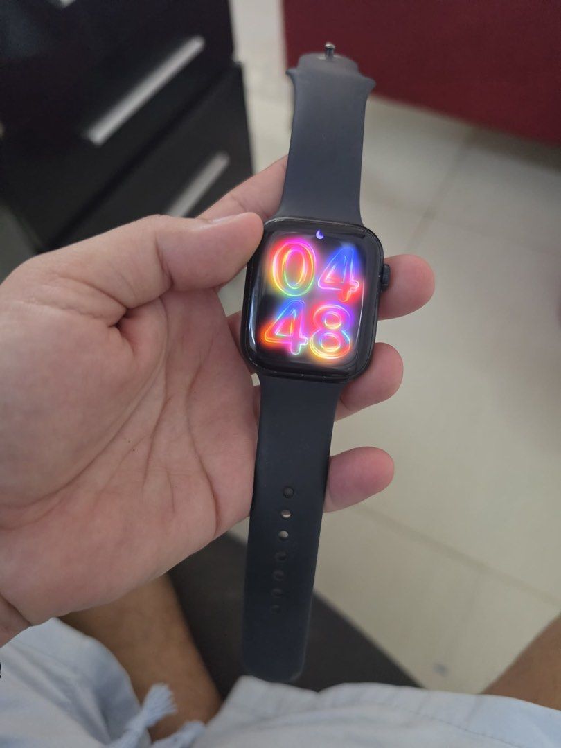 Apple Watch Series 4 GPS (Category: Wearables & Smart Watches) located in Paranaque City. Submitted by closetcoph (Listing ID 1462788040, Image 1). Description: - Apple Watch Series 4 (GPS Model) - Comes with Black Sport Band - Battery health at 79% (still functional for daily use) - Bright and clear screen - Selling because of an upgrade.