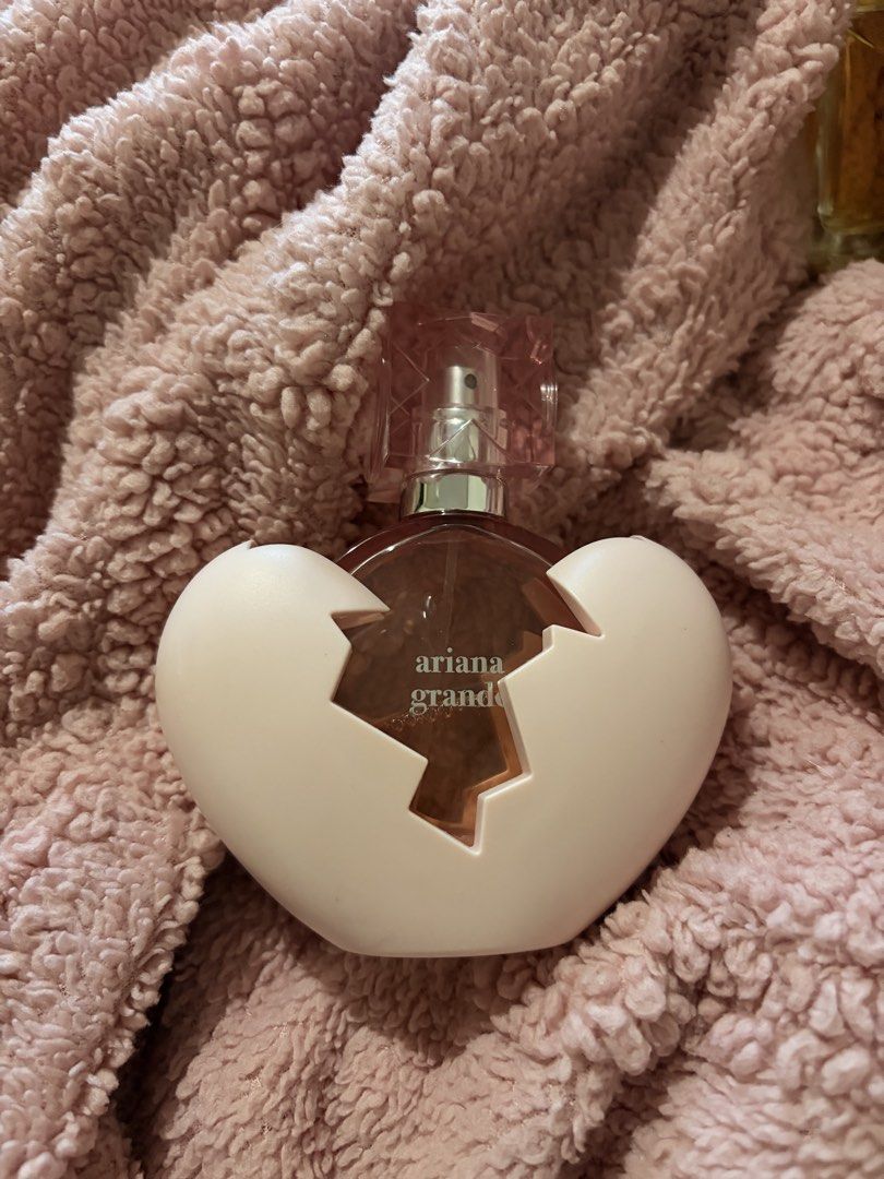 Ariana Grande Perfume - Thank U, Next (Category: Fragrance & Deodorants) located in Marikina City. Submitted by iyahmilana (Listing ID 1462727326, Image 1). Description: -Slightly Used -30mL -Personally bought from Chemist Warehouse Australia -No original box -Generous amount remaining -Negotiable 💗Rfs: Selling because I won’t be using it .