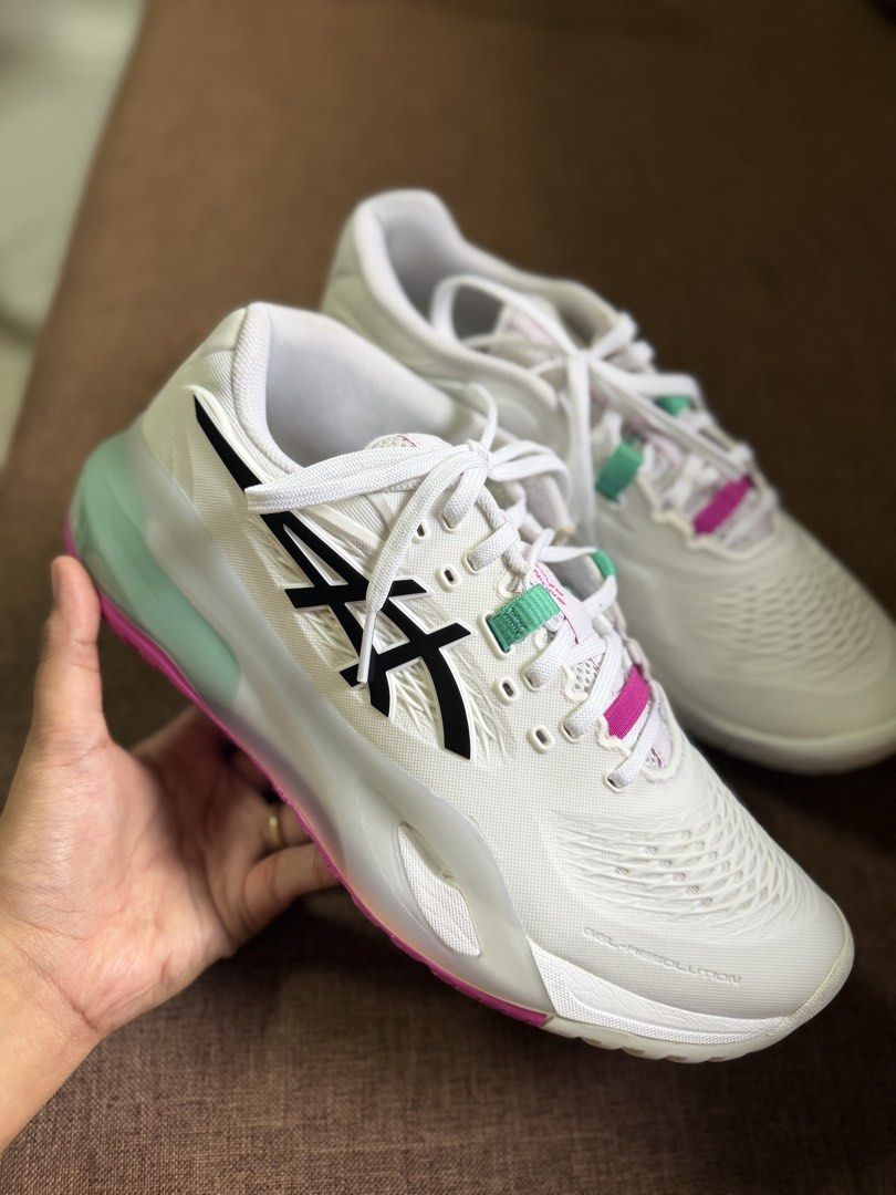Asics Gel-resolution X (Category: Other Sports Equipment and Supplies) located in Rizal. Submitted by mdmlby (Listing ID 1462707945, Image 1). Description: - used 2 OP - rfs: wrong size, dumudulas paa ko 😭 - size: Men’s US 8 = Women’s US 9.