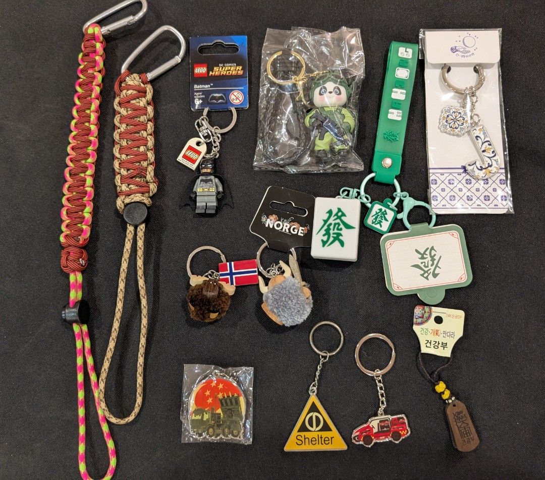 Assorted Keychains (Category: Character Goods) located in Singapore. Submitted by _j7__ (Listing ID 1462858079, Image 1). Description: - Bundle of 10 assorted keychains.