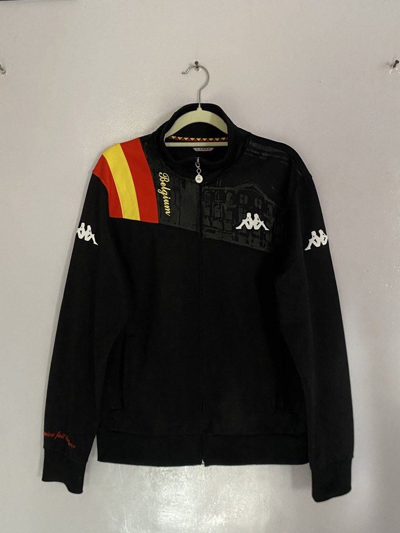 Kappa Football Jacket (Category: Activewear) located in Manila. Submitted by reeex77 (Listing ID 1462783386, Image 1). Description: Authentic Belgium Football Jacket No Issue! Size: Large Dimes: 20 x 27 Mod: Jnt Mop: Gcash Can do videocall sa jnt before payment!.