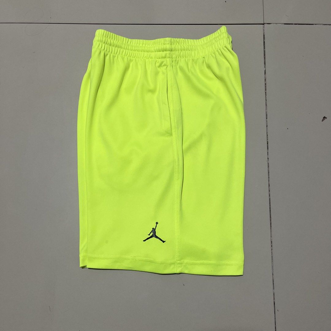 AUTHENTIC JORDAN DRI-FIT NEON GREEN SHORT (Category: Shorts) located in Manila. Submitted by balanse (Listing ID 1462846122, Image 1). Description: SIZE: M ON TAG DIMES: 26-34W X 17L EXCELLENT CONDITION. 9.8 HONEST COLOR RAT. NONE ANY ISSUE WASH ONLY .