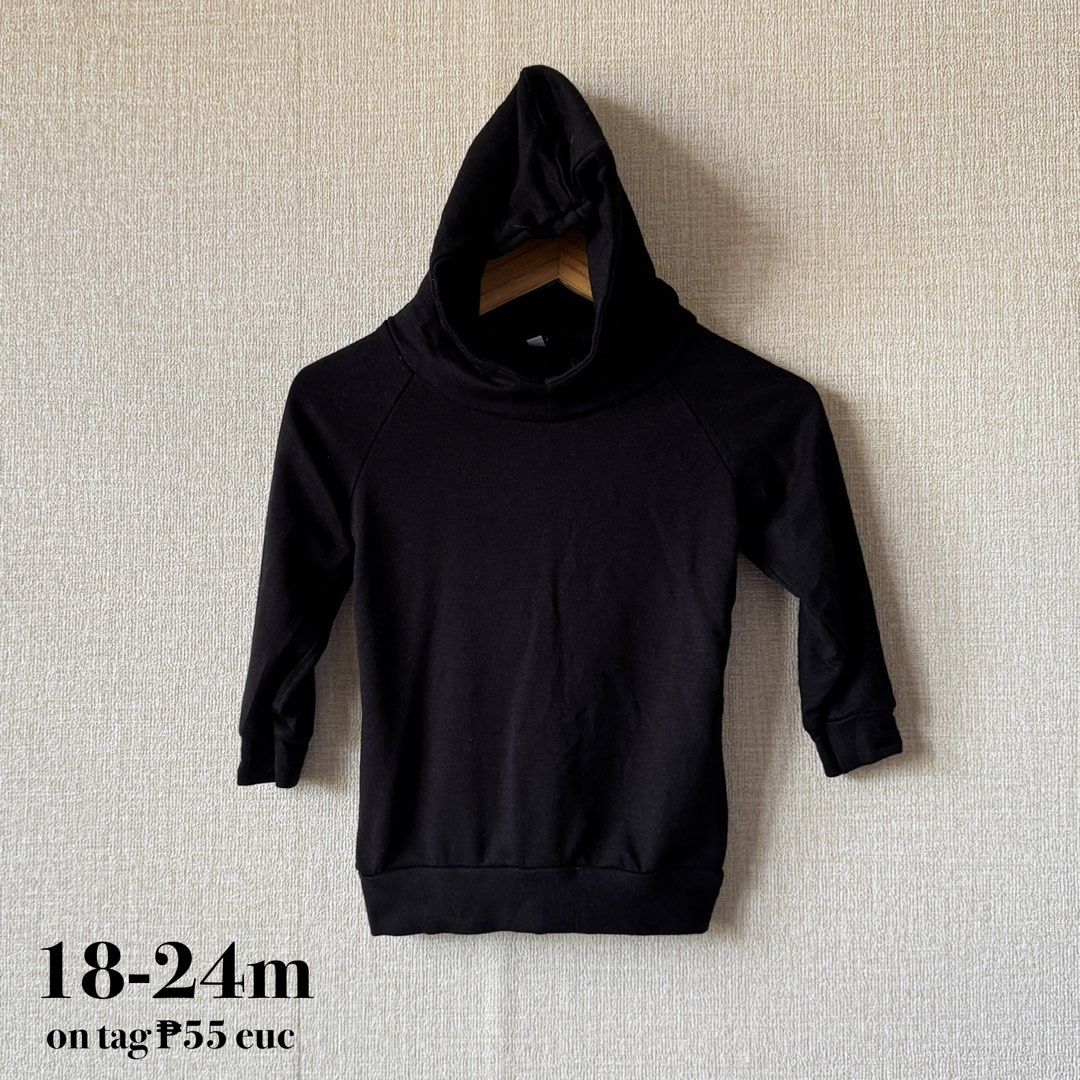 baby black hoodie (Category: Babies & Kids Fashion) located in Baguio. Submitted by mapa_laku (Listing ID 1462695117, Image 1). Description: .