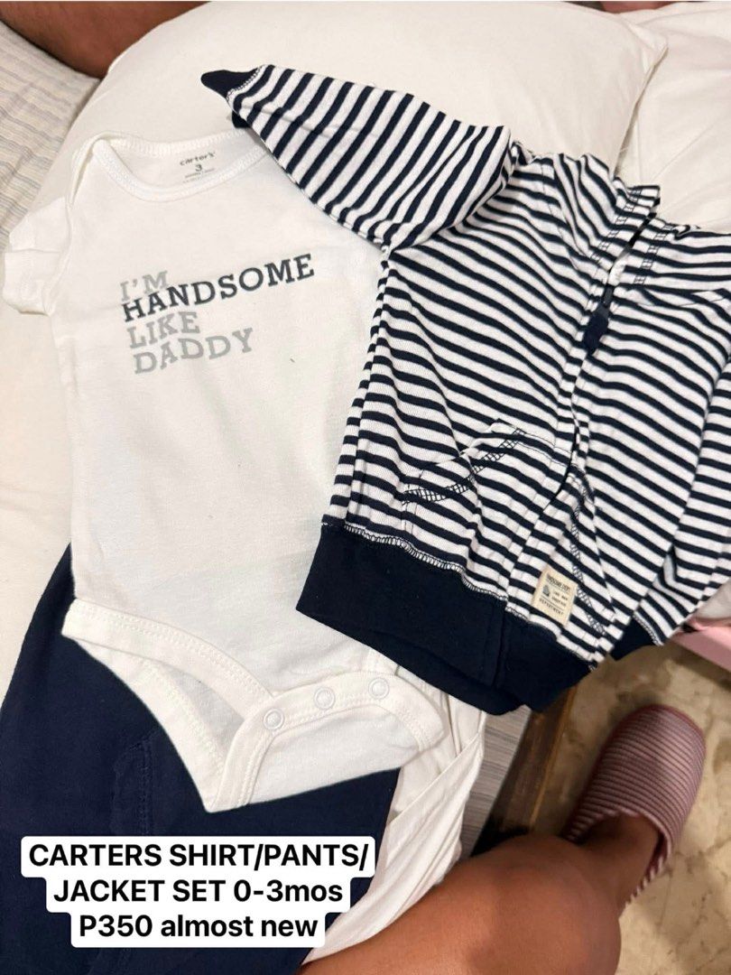 Baby Boy Bundle Set 0-3mos (Category: Babies & Kids Fashion) located in Subic. Submitted by luxbytasha (Listing ID 1462745325, Image 2). Description: Baby Boy Bundle Sets .