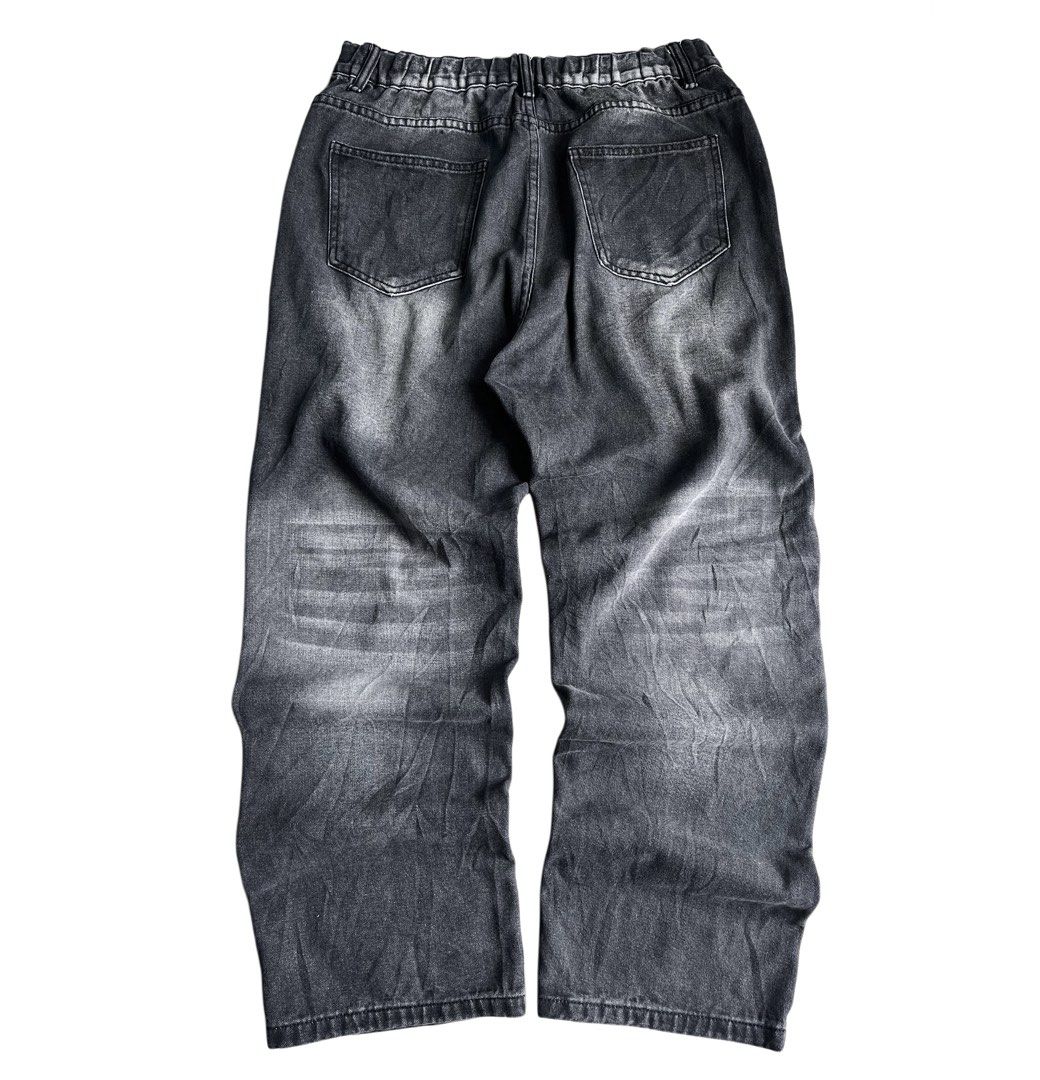 baggy acid washed pants (Category: Jeans) located in Cavite. Submitted by 00cj_ (Listing ID 1462795076, Image 2). Description: W: 31-33” L: 41.5” LegOpen: 9”.