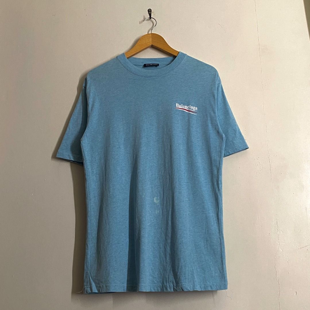 Balenciaga Classic Logo Blue Tee (Category: Tshirts & Polo Shirts ) located in Rizal. Submitted by van.b (Listing ID 1462781963, Image 3). Description: Balenciaga Classic Logo Blue Tee 30” x 21” (M-L) ₱349 + shipping fee Issue(s): Minimal bleach spot Color Rate: 9.5 We are not affiliated or associated with any of the brands featured. All trademarks and copyrights belong to their respective owners. .