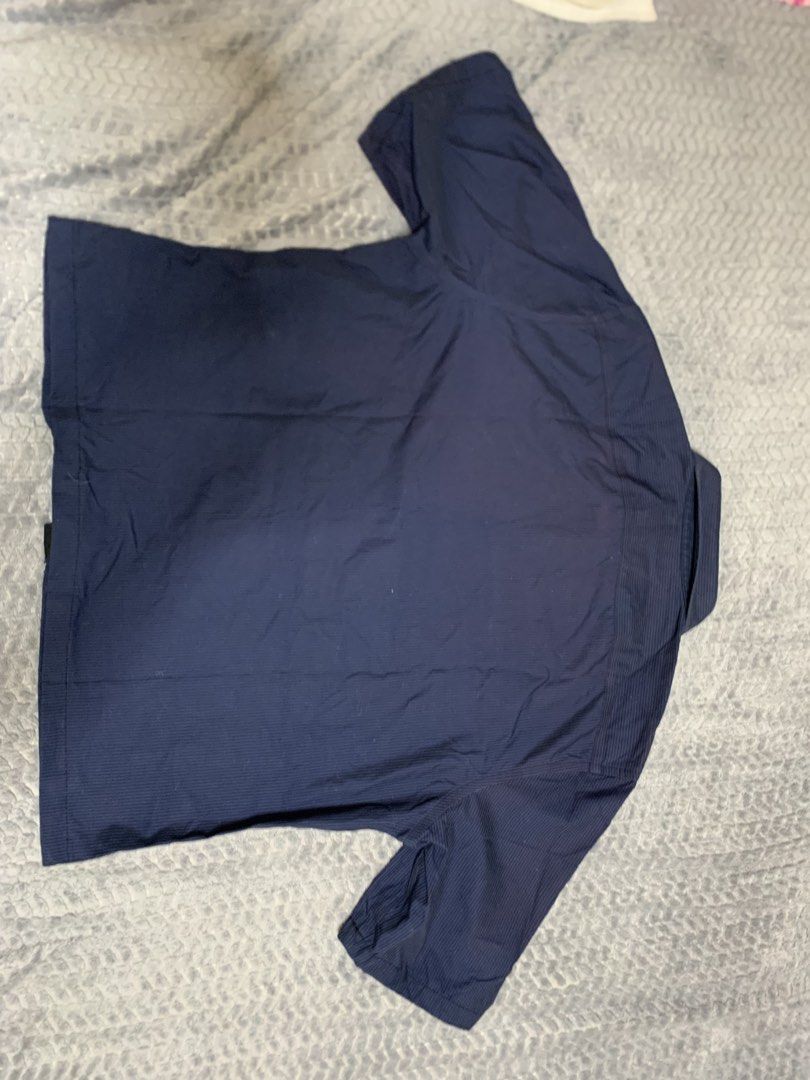 BANANA REPUBLIC NAVY BLUE POLO (Category: Formal Shirts) located in Bacolor. Submitted by mllrigwy (Listing ID 1462823133, Image 2). Description: ₱299 + sf Length 24 inch Waist/Width 22 inch Mop: gcash only! Large on tag Loc: Pampanga Color may vary due to lighting Payment First! Fixed price .
