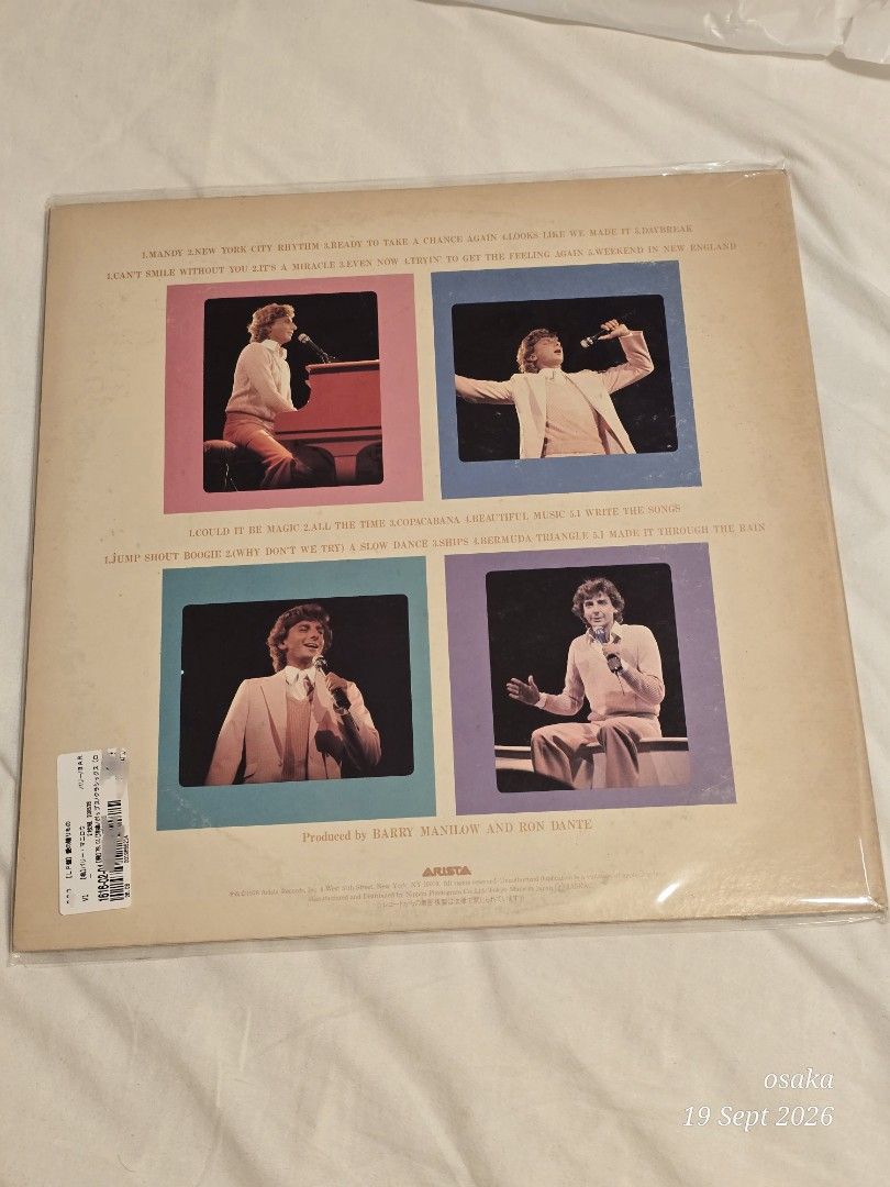 Barry Manilow Greatest Hits Vinyl Record 2lp (Category: Vinyls) located in Caloocan City. Submitted by Lan_cab (Listing ID 1462715219, Image 2). Description: Barry Manilow Greatest Hits 2 lp 12" vinyl Gatefolded With lyrics insert Nm ang plaka Japan press P1,500.