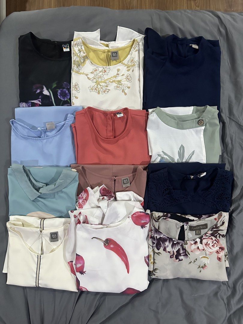 Bayo, RAF, Plains& Prints Take all (Category: Blouses) located in Quezon City. Submitted by panderella02 (Listing ID 1462854162, Image 1). Description: Take all for ₱2,500! Bayo Tops - Small RAF - Medium Plains & Prints - Medium.