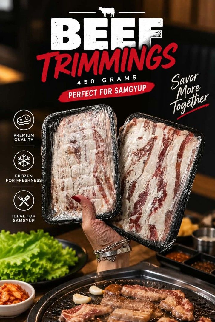 BEEF TRIMMINGS 450grams B1t1 499php (Category: Chilled & Frozen Food) located in Manila. Submitted by dolorchris69891 (Listing ID 1462829440, Image 3). Description: BEEF TRIMMINGS 450grams B1t1 550.