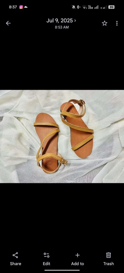 Bella Cuero Leather Strappy Flat Sandals (Category: Flats & Sandals) located in Quezon City. Submitted by trace.abella (Listing ID 1462829476, Image 2). Description: - Handmade leather sandals by Bella Cuero - Simple strappy design with an ankle buckle - Comfortable flat sole, perfect for casual wear - Proudly made in the Philippines - Established in 2023 36-39.