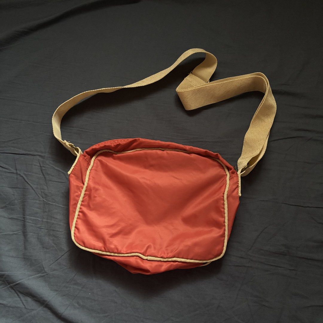Bensimon nylon crossbody bag (Category: Cross-body Bags) located in Cabuyao City. Submitted by nevernotdecluttering (Listing ID 1462706148, Image 3). Description: stained with ink pen (bottom & on lower left front part) fits an 11" ipad (super sakto lang with folio case) +₱54 sf via j&t MM & luzon area ship out every weekend only.