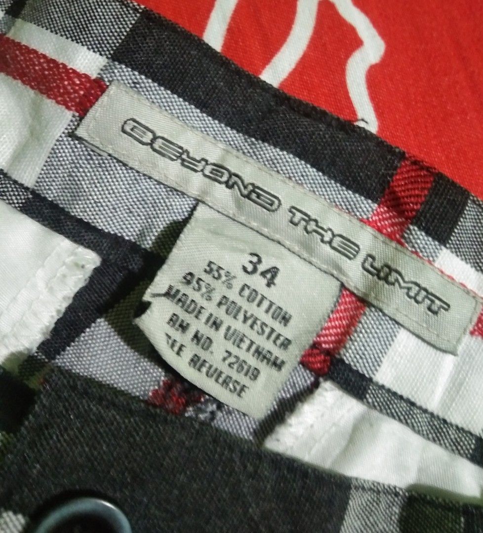Beyond The Limit Plaid Cargo Shorts Size 34 (Category: Shorts) located in Quezon City. Submitted by aljonbermu25659 (Listing ID 1462743311, Image 2). Description: - Brand: Beyond The Limit - Style: Plaid Cargo Shorts - Size: 34 - Material: Cotton & Polyester Blend - Perfect for: Casual Wear - Features: Plenty of pocket space.