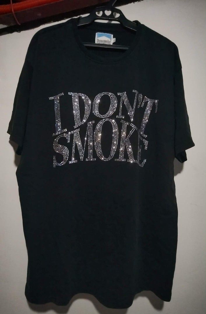 Big Print Rhinestone Graphic Don Smoke (Category: Tshirts & Polo Shirts ) located in Rizal, Mindoro Occidental. Submitted by thrift.finds_5103 (Listing ID 1462840608, Image 1). Description: Big Print Rhinestone Graphic Don Smoke Shirt Dimes: 24 x 31/ XL on tag Color Rate: 9/10 Location: Rizal Occidental Mindoro South Luzon Philippines 5103.