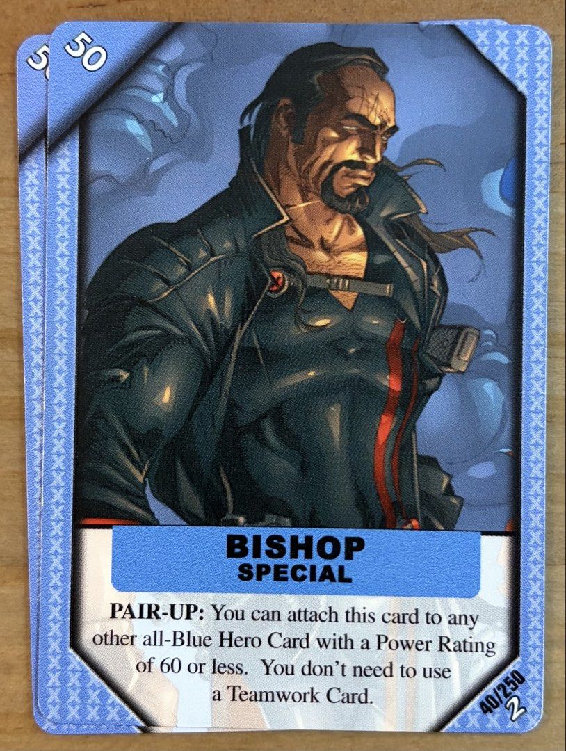 Bishop (Special) | Marvel Cards ~ ReCharge OverPower (Category: Raw Singles) located in Makati City. Submitted by cardlab (Listing ID 1462707183, Image 1). Description: Items are 💯 authentic/original/legit. About The Card: • Marvel ReCharge - OverPower • Card No. ------ FOR: • Cards ₱99 and below with Card Sleeves • Cards ₱100 and up with Used Toploader • ₱10 for Bnew Tops Packaging (If Shipping): ✔️ Plastic cover ✔️ Cardboard ✔️ Bubble wrap NOT