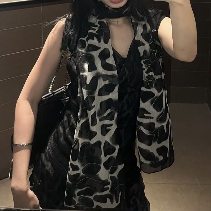 Black Mesh Leopard Print Mini Dress (Category: Dresses) located in Manila. Submitted by ave.archives (Listing ID 1462822671, Image 2). Description: Posted pics are mine!! when worn S-M .