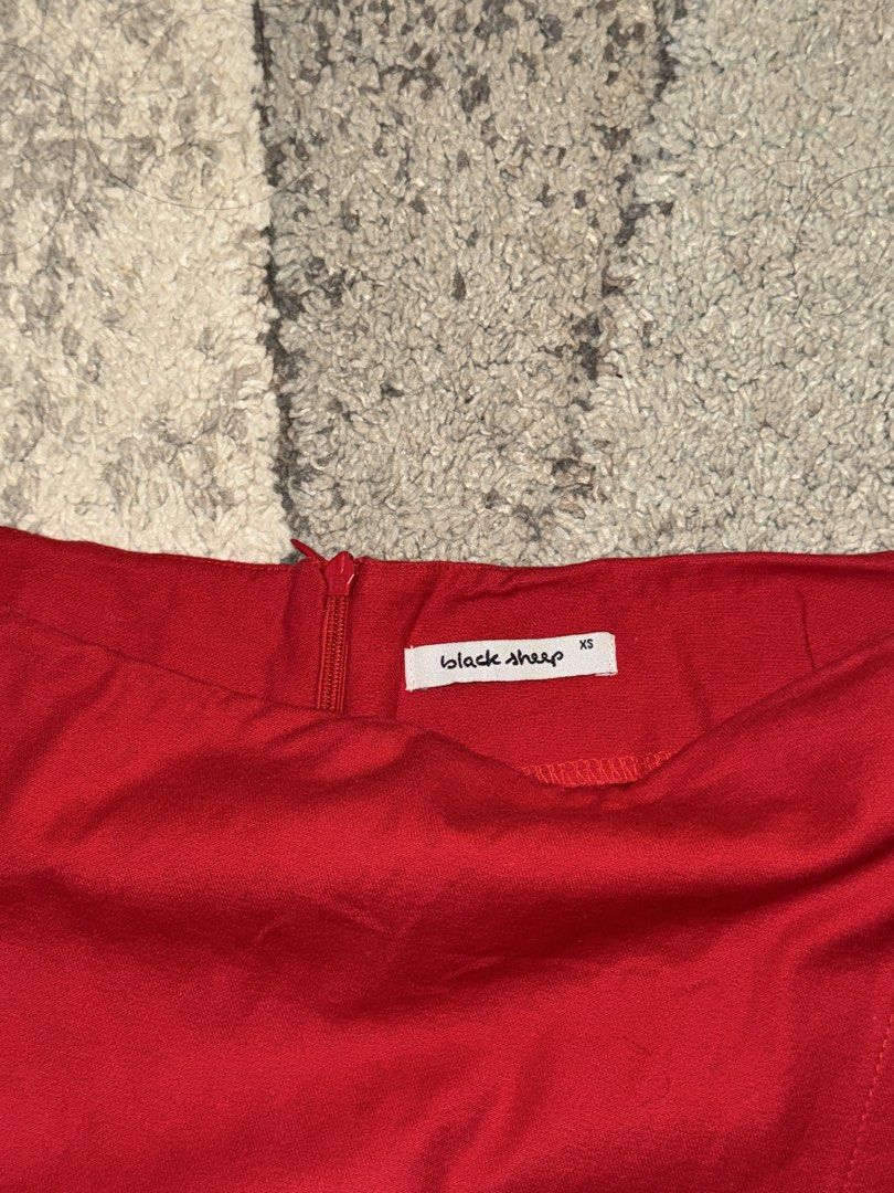 Black Sheep Vibrant Red Asymmetrical Wrap Skort (Category: Other Bottoms) located in Cebu City. Submitted by cholinesterase (Listing ID 1462867461, Image 3). Description: Chic asymmetrical wrap-front overlay with the comfort and security of shorts underneath—perfect for casual days out, night outs, or dressing up with a nice top..