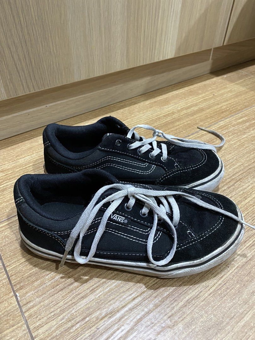 Black Vans Bearcat Skate Shoes (Category: Babies & Kids Fashion) located in Quezon City. Submitted by pbonlinestore (Listing ID 1462819092, Image 1). Description: Rfs: Decluttering .