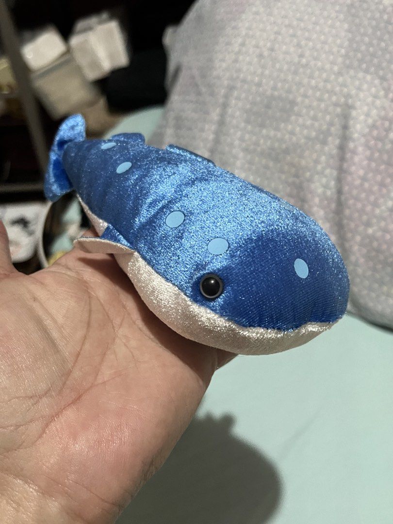 Blue whale plush (Category: Plushies & Soft Toys) located in Paranaque City. Submitted by bonsaiart (Listing ID 1462835298, Image 1). Description: Pre owned Good condition 180( fixed)+ sf Payment first policy (gcash/ paymaya) Shipping ONLY (J&t) NO TO COD NO TO MEETUP NO TO COP (LBC) No breaking of set or bundle.