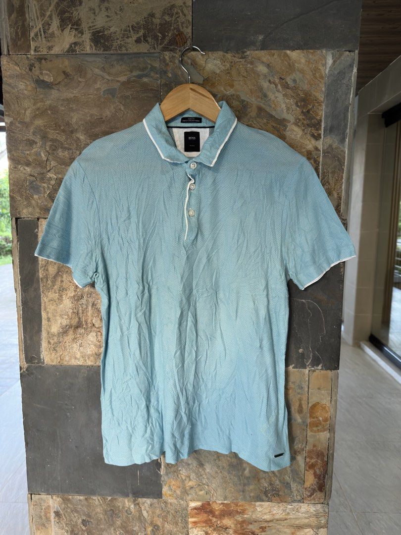Boss Hugo Polo Shirt (Category: Tshirts & Polo Shirts ) located in Tuguegarao City. Submitted by bunchoy_thriftshop (Listing ID 1462820569, Image 1). Description: Boss Hugo Fresh From Bale Excelent Condition Medium 20-27 Dimes.