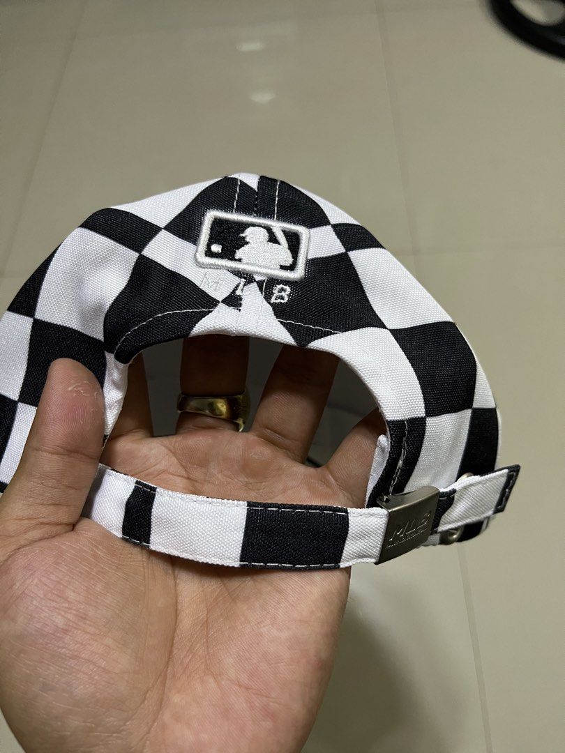 Boston Red Sox MLB Checkerboard Baseball Cap (Category: Caps & Hats) located in Quezon City. Submitted by flip_da_cash (Listing ID 1462862570, Image 3). Description: - Checkerboard design cap - Features the Boston Red Sox 'B' logo - Adjustable strap for a comfortable fit - Classic MLB branding on the back - Perfect for any Red Sox fan.