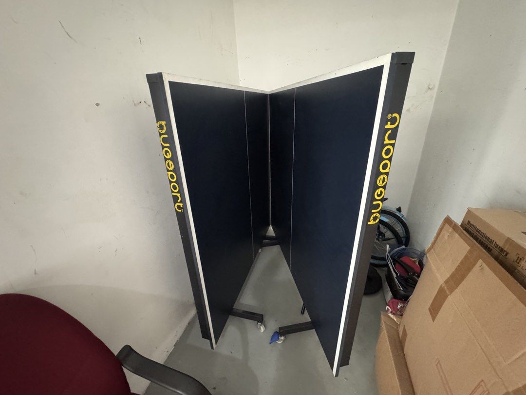 BougeSport Tour Table Tennis Table with Accessories (Category: Racket & Ball Sports) located in Kuala Lumpur. Submitted by giga88 (Listing ID 1462738658, Image 2). Description: - BougeSport Tour table tennis table - Folds up for convenient storage - Comes complete with paddles, balls, and net - Ideal for home or office entertainment - Ready for your next game! Location seri kembangan Nego Self pickup.