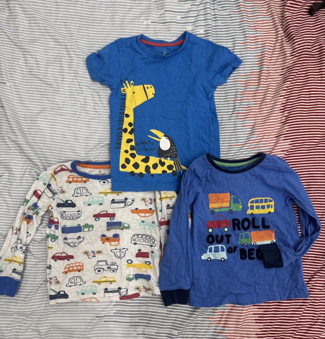 Boys' Tops and Shorts Bundle - Various Brands & Sizes (Category: Babies & Kids Fashion) located in Cavite. Submitted by preloved_mommyandkidsph (Listing ID 1462762157, Image 2). Description: pre-loved clothes 💙 👕 14 pcs boys’ tops 📏 Fits 3–4 years old ✨ All in good condition 🏷️ Brands include Uniqlo, Mothercare, Cotton On, Kids Headquarters & H&M 💰 ₱800 for all 14 pcs Perfect for everyday wear. Selling as a bundle only. 📍 Pre-loved items, p