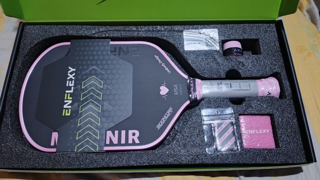 Brandnew Enflexy Pickleball paddle (Category: Other Sports Equipment and Supplies) located in Manila. Submitted by jzenroz (Listing ID 1462688281, Image 3). Description: for sale brandnew original pickleball paddle enflexy mjolnir pickleball paddle 3,200 pesos only fixed price pass sa tawad sa orange app kau bumile na doble lang ng order pick up only cavite city police station Lopez Jaena Street cop lalamove PABOOK kau pede pass muna sa shipping.